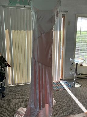 Light Pink Satin Slip Dress